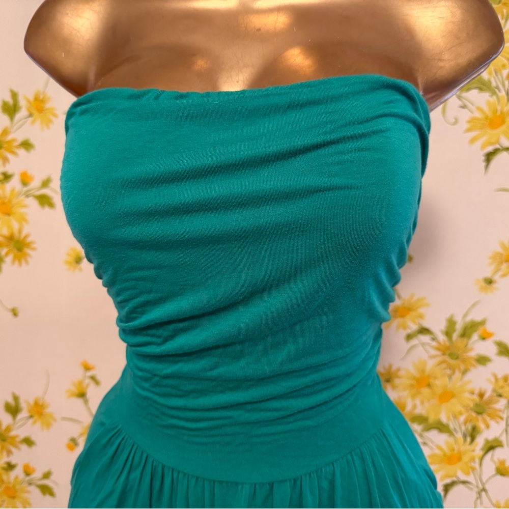 Sold! 🎈Strapless maxi dress in green size M - Picture 4 of 10